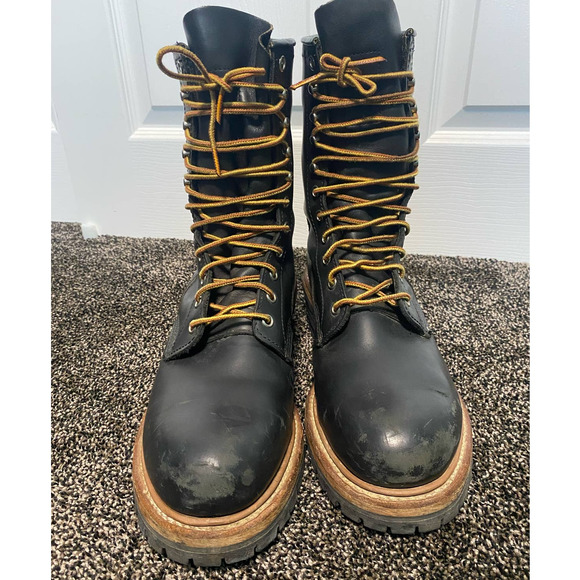 Red Wing Shoes Black Leather Boots - Picture 6 of 9